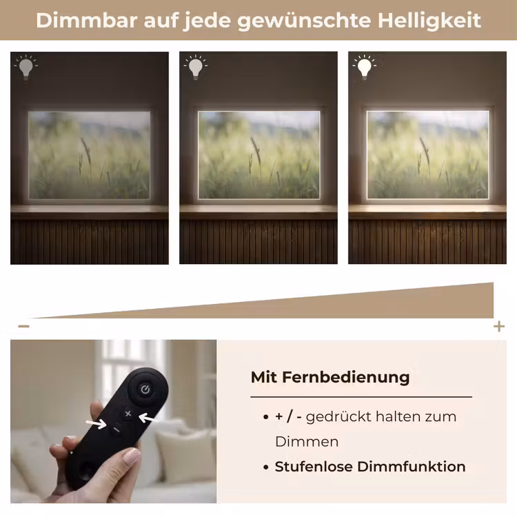 Graan - Aar - Natuur - Groen - Detail Light Box met batterij (Wandlamp) middel -USP_dimbaarDE