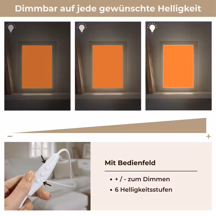 Spiced - Pumpkin - Oranje Light Box met kabel (Wandlamp) klein 929 -USP_dimbaarDE