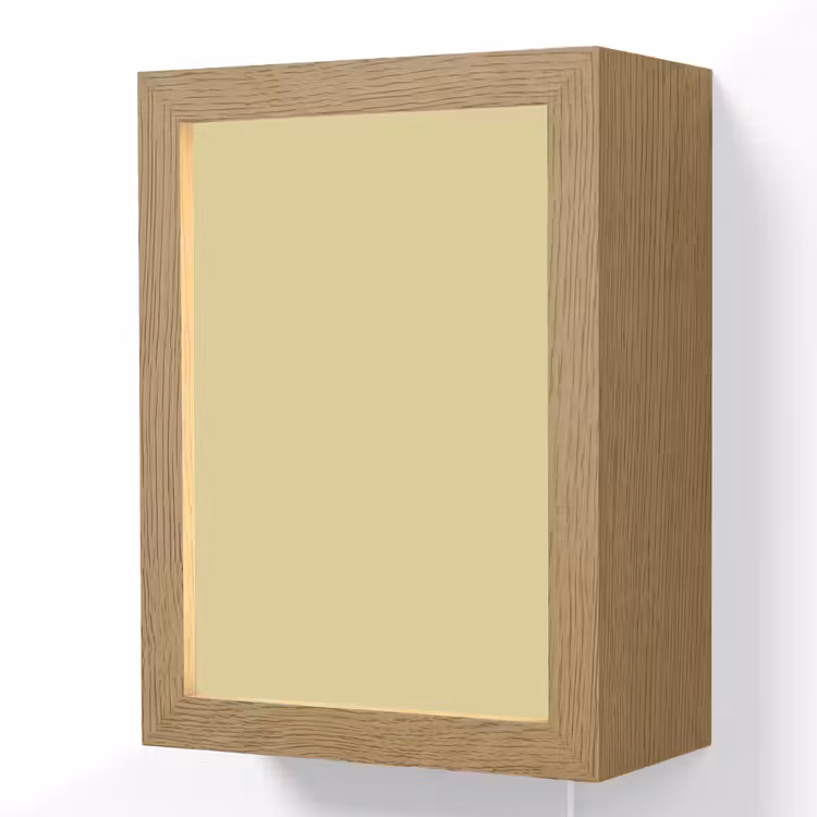 Golden - Clover - Geel Light Box met kabel (Wandlamp) klein 929 -3d