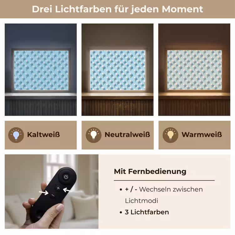 Golf - Ballen - Blauw Light Box met batterij (Wandlamp) middel 907 -USP_lichtkleurDE