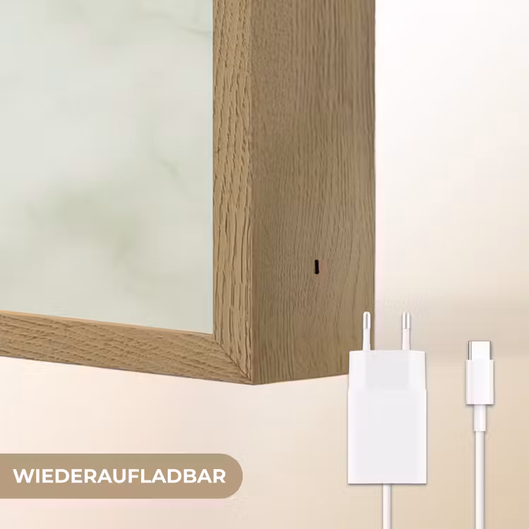 Groen - Marmer - Aders Light Box met batterij (Wandlamp) middel 907 -USP_websiteoplaadbaarDE