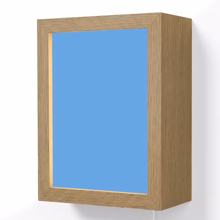 Bright - Azure - Blauw Light Box met kabel (Wandlamp) klein 929 -3d