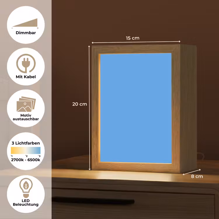 Bright - Azure - Blauw Light Box met kabel (Wandlamp) klein 929 -USP_websiteoverzichtDE