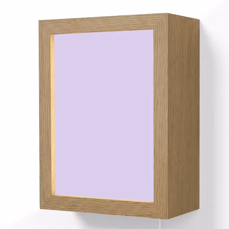 Light - Orchid - Paars Light Box met kabel (Wandlamp) klein 929 -3d