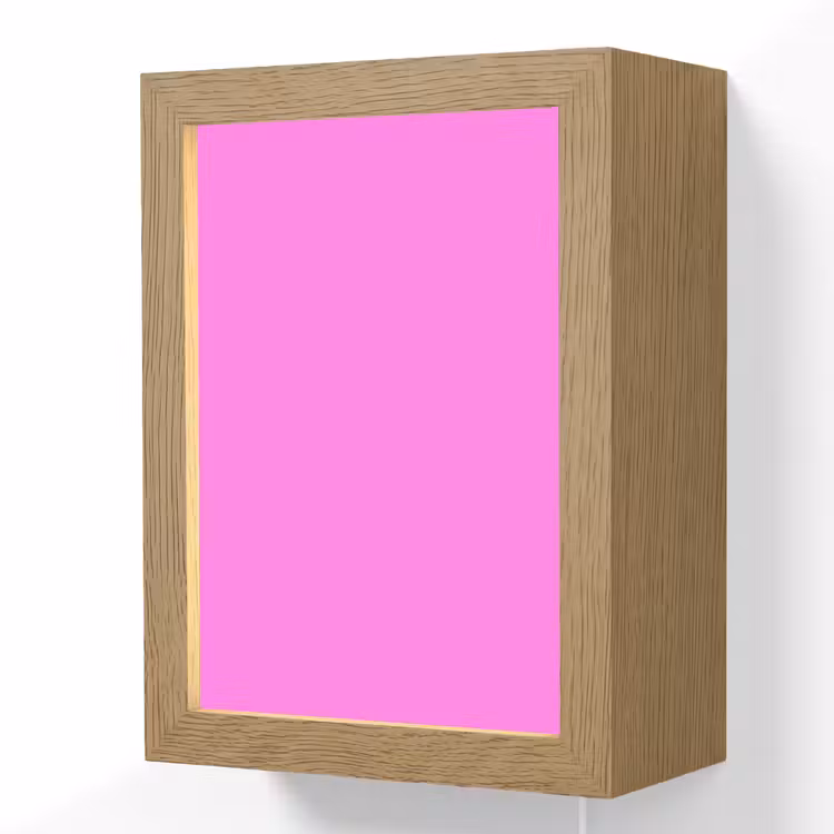 Bright - Orchid - Roze Light Box met kabel (Wandlamp) klein 929 -3d