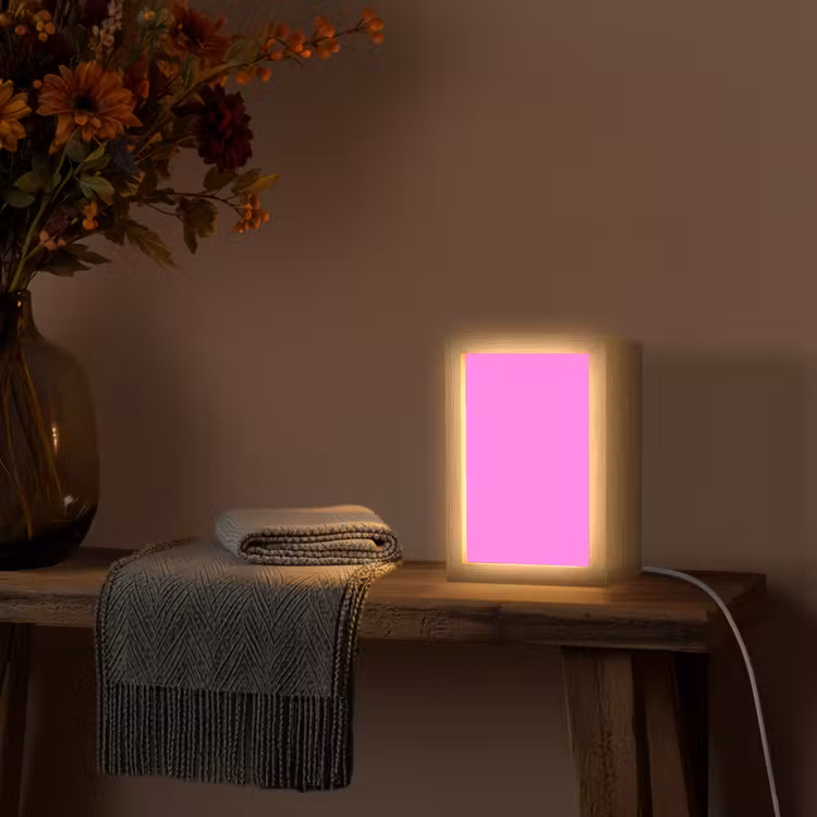 Bright - Orchid - Roze Light Box met kabel (Wandlamp) klein 929 -sfeer4