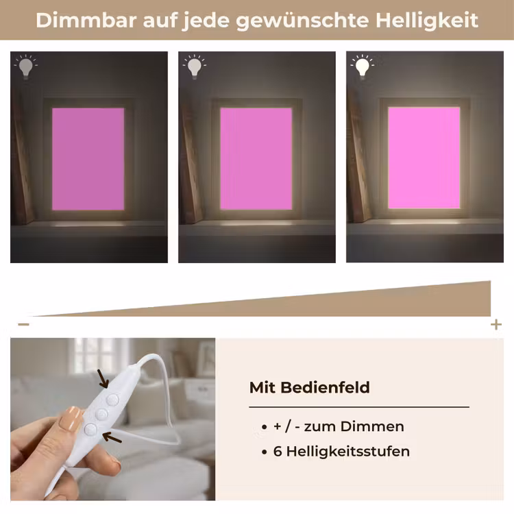 Bright - Orchid - Roze Light Box met kabel (Wandlamp) klein 929 -USP_dimbaarDE