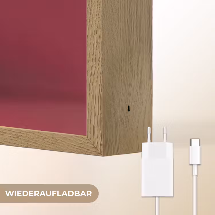 Hengst - Steigert - Rood Light Box met batterij (Wandlamp) middel -USP_websiteoplaadbaarDE