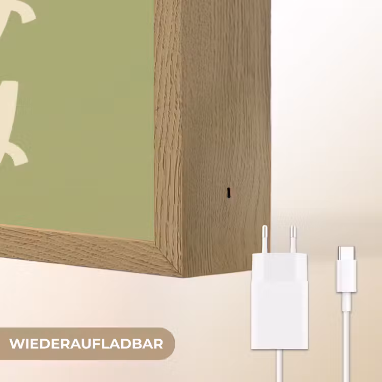 I hate everybody - Groen - Retro Light Box met batterij (Wandlamp) middel -USP_websiteoplaadbaarDE