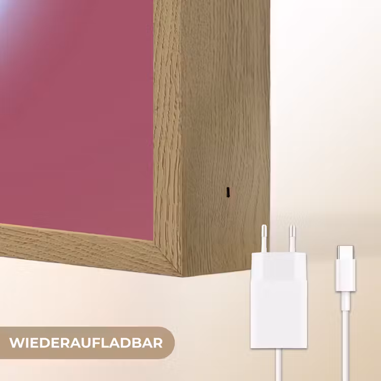 I liked it so it's mine - Neon hart - Roze Light Box met batterij (Wandlamp) middel -USP_websiteoplaadbaarDE