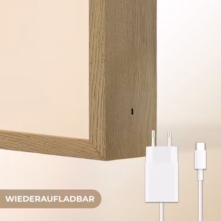 Illustratie - Mascara - Vrouw - Geel Light Box met batterij (Wandlamp) middel -USP_websiteoplaadbaarDE
