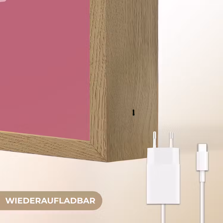 eat me out don't stress me out - Roze - Minimalistisch Light Box met batterij (Wandlamp) middel -USP_websiteoplaadbaarDE