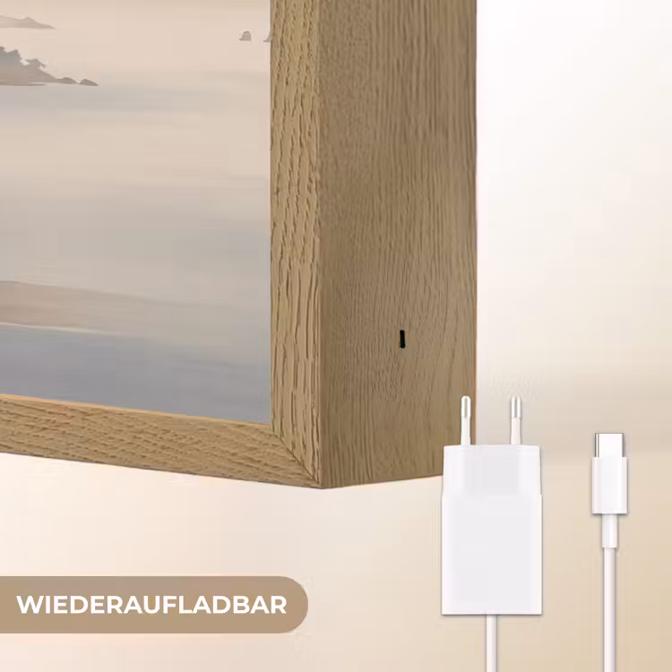 Japans - Landschap - Beige Light Box met batterij (Wandlamp) middel -USP_websiteoplaadbaarDE