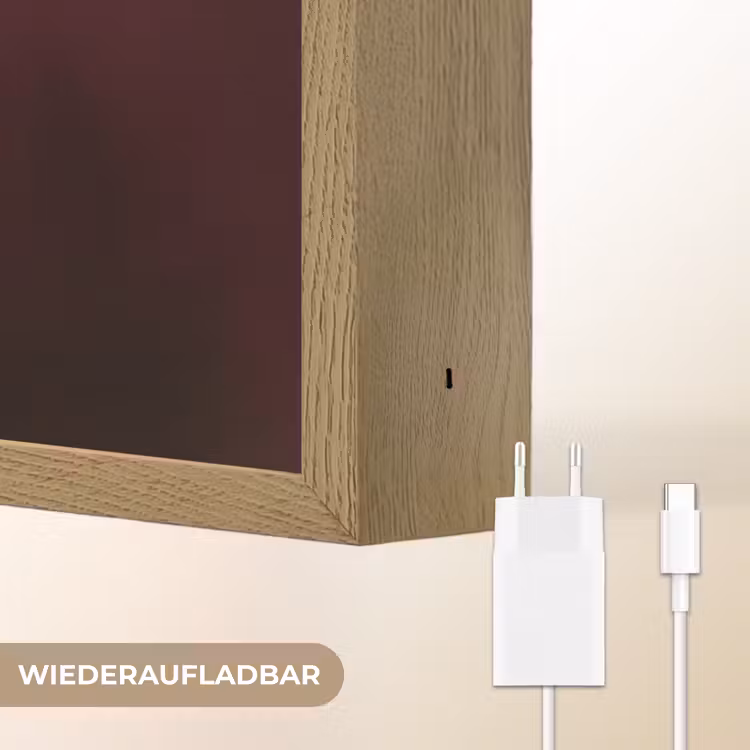 Koffie - Vrouw - Middelvinger Light Box met batterij (Wandlamp) middel -USP_websiteoplaadbaarDE