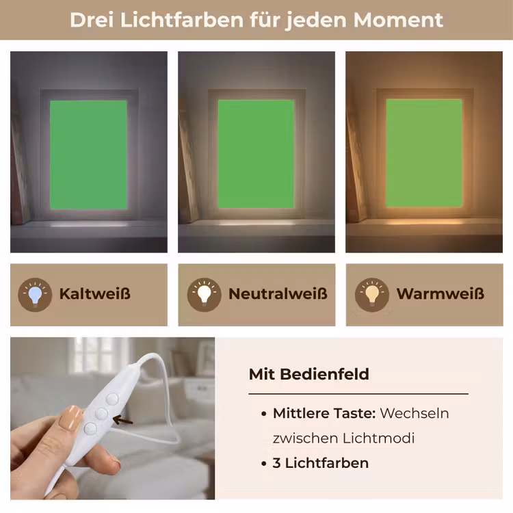 Kelly - Green - Groen Light Box met kabel (Wandlamp) klein 929 -USP_lichtkleurDE