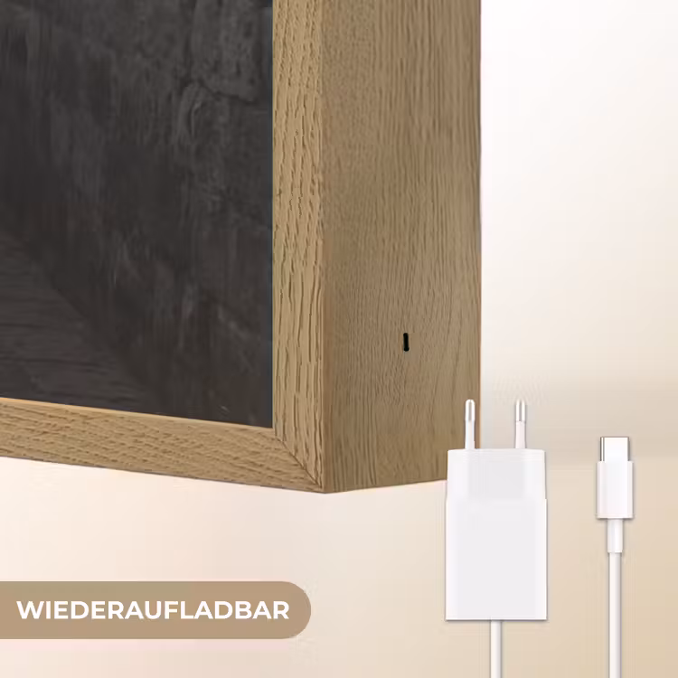 Kind - Vogel - Straat - Zwart-wit - Spelen Light Box met batterij (Wandlamp) middel -USP_websiteoplaadbaarDE