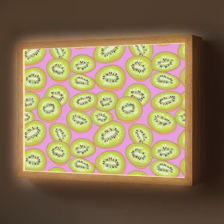 Kiwi - Speels - Groen Light Box met batterij (Wandlamp) middel 907 -z3d_website
