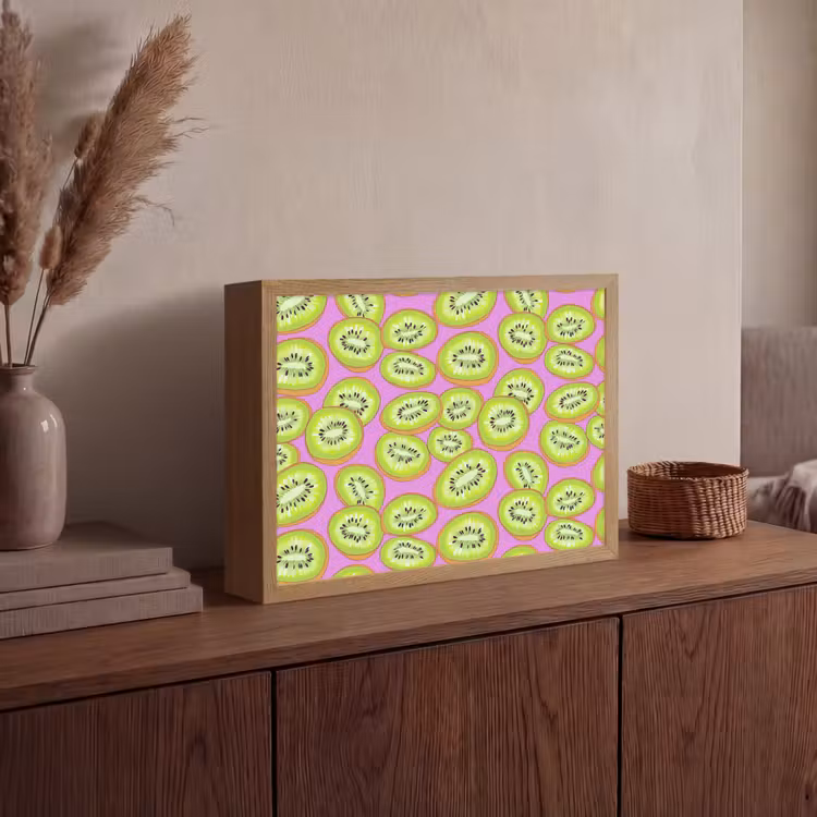 Kiwi - Speels - Groen Light Box met batterij (Wandlamp) middel 907 -sfeer2