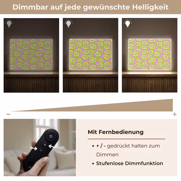 Kiwi - Speels - Groen Light Box met batterij (Wandlamp) middel 907 -USP_dimbaarDE