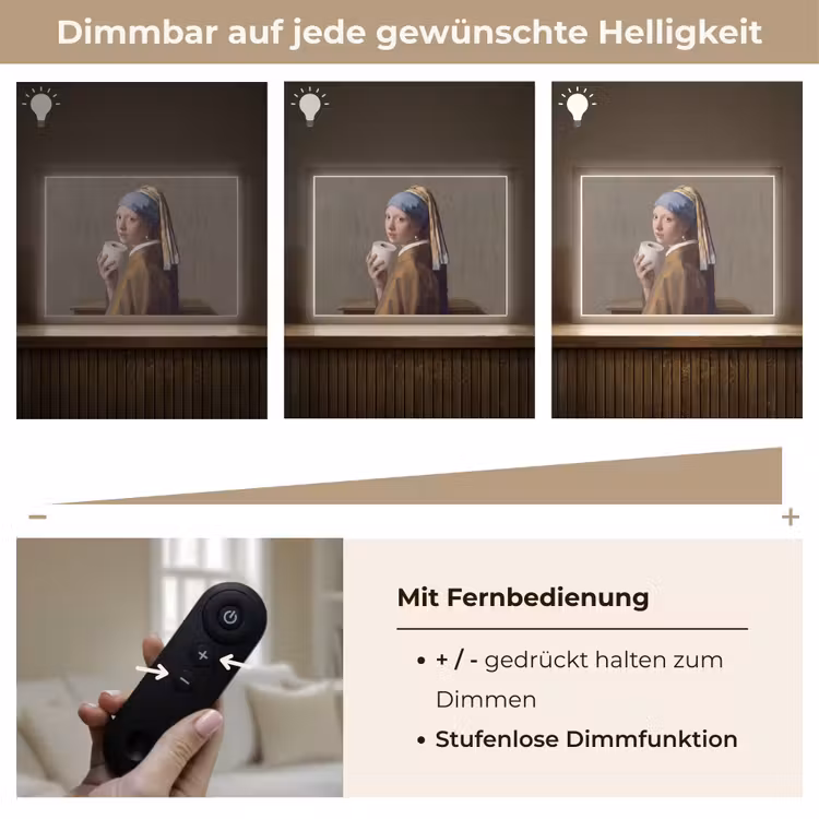 Klassiek - Humor - Kleurrijk Light Box met batterij (Wandlamp) middel -USP_dimbaarDE