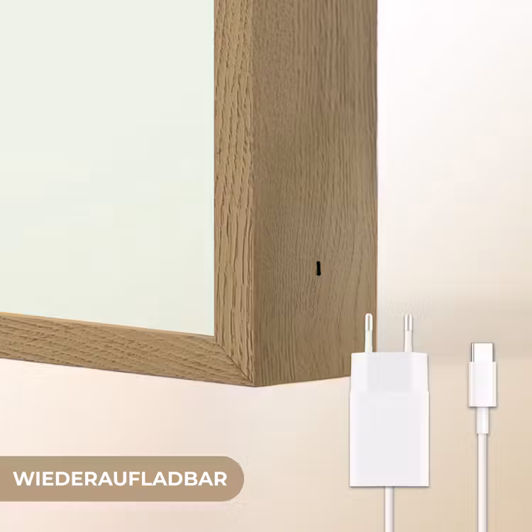 Focus on the good - Roze Light Box met batterij (Wandlamp) middel -USP_websiteoplaadbaarDE