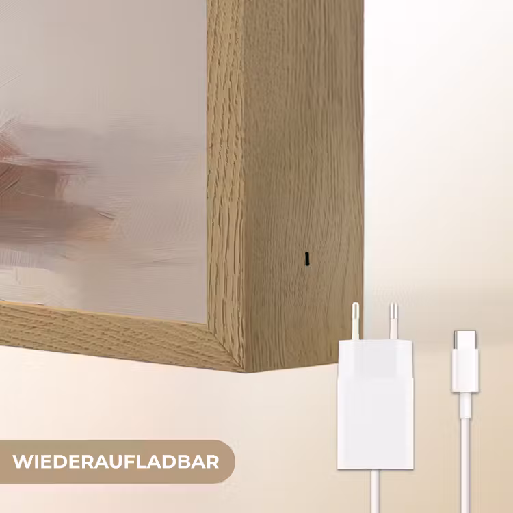 Mand - Eieren - Roze Light Box met batterij (Wandlamp) middel -USP_websiteoplaadbaarDE