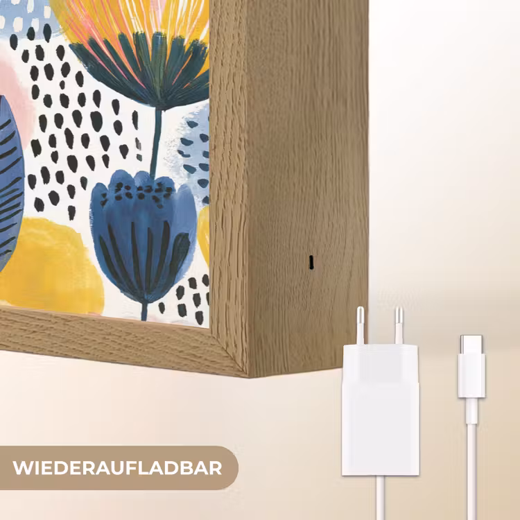 Creatief - Patroon - Kleurrijk Light Box met batterij (Wandlamp) middel 907 -USP_websiteoplaadbaarDE