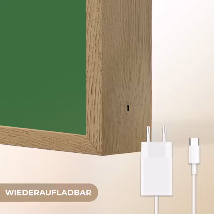 Cirkel - Roze - Tekst - Art Light Box met batterij (Wandlamp) middel -USP_websiteoplaadbaarDE