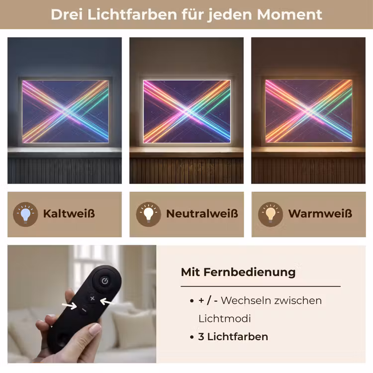 Kruisen - Lasterstralen - Neon Light Box met batterij (Wandlamp) middel -USP_lichtkleurDE
