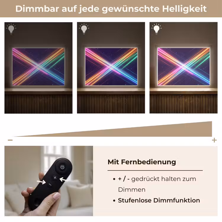 Kruisen - Lasterstralen - Neon Light Box met batterij (Wandlamp) middel -USP_dimbaarDE