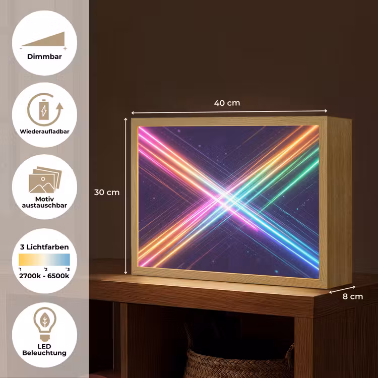 Kruisen - Lasterstralen - Neon Light Box met batterij (Wandlamp) middel -USP_websiteoverzichtDE