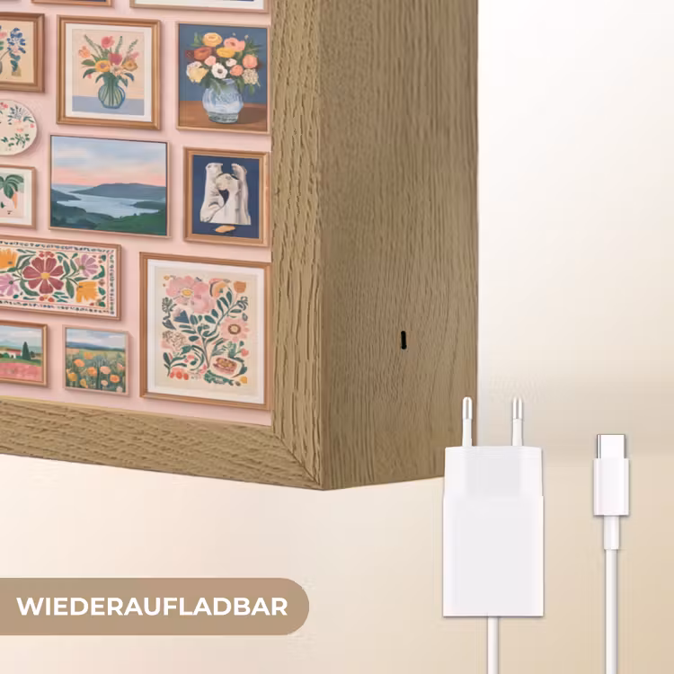 Kunst - Collectie - Decoratie - Modern - Kleurrijk Light Box met batterij (Wandlamp) middel -USP_websiteoplaadbaarDE