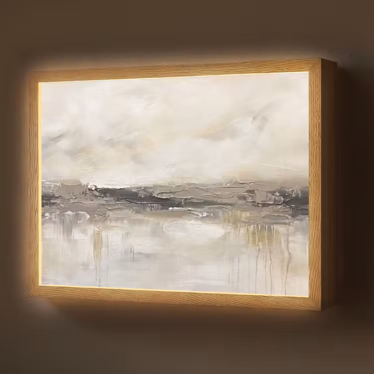 Landschap - Horizon - Natuur - Abstract - Neutraal Light Box met batterij (Wandlamp) middel -z3d_website