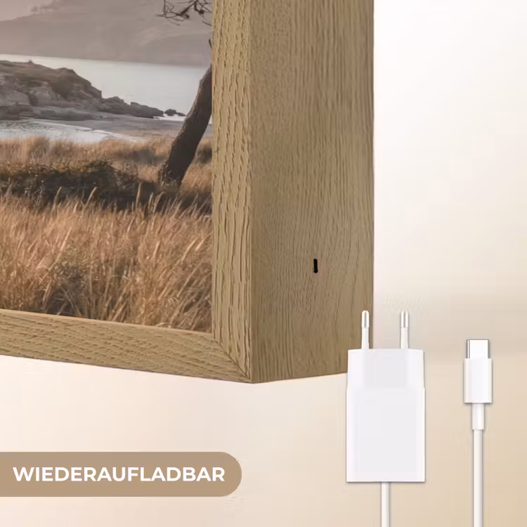 Landschap - Kust - Duinen Light Box met batterij (Wandlamp) middel -USP_websiteoplaadbaarDE