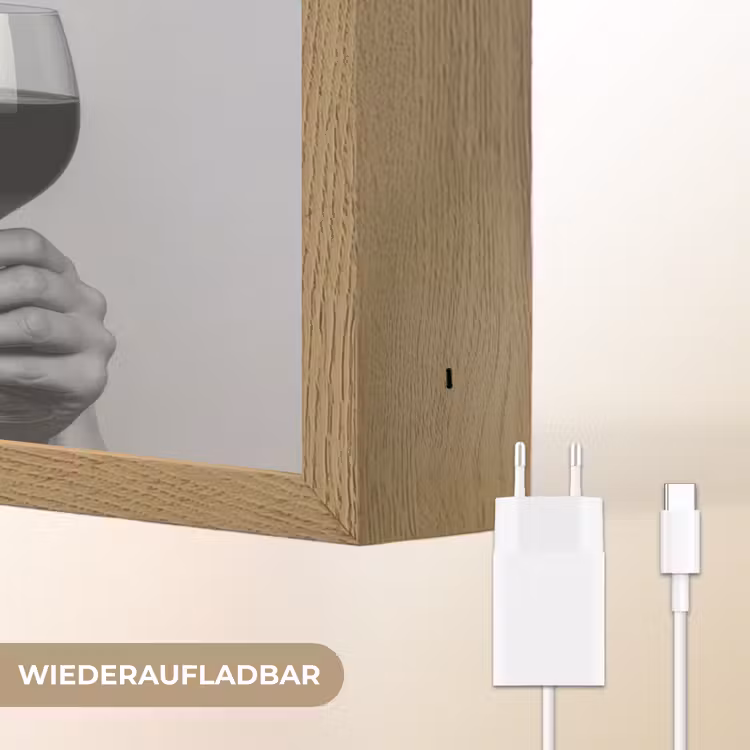 Don't mess with me - Wijn - Vrouw - Sigaret Light Box met batterij (Wandlamp) middel -USP_websiteoplaadbaarDE