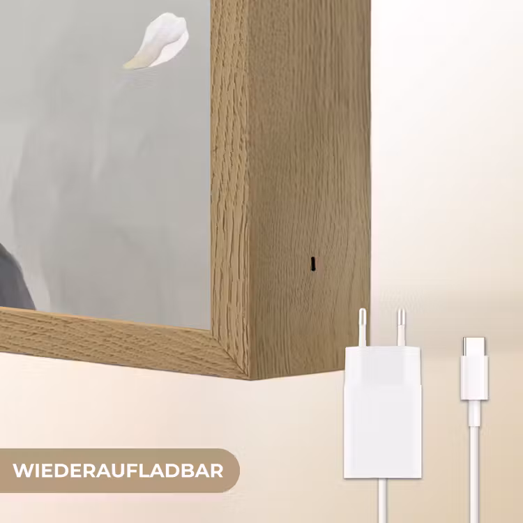 Lelies - Portret - Wit Light Box met batterij (Wandlamp) middel -USP_websiteoplaadbaarDE