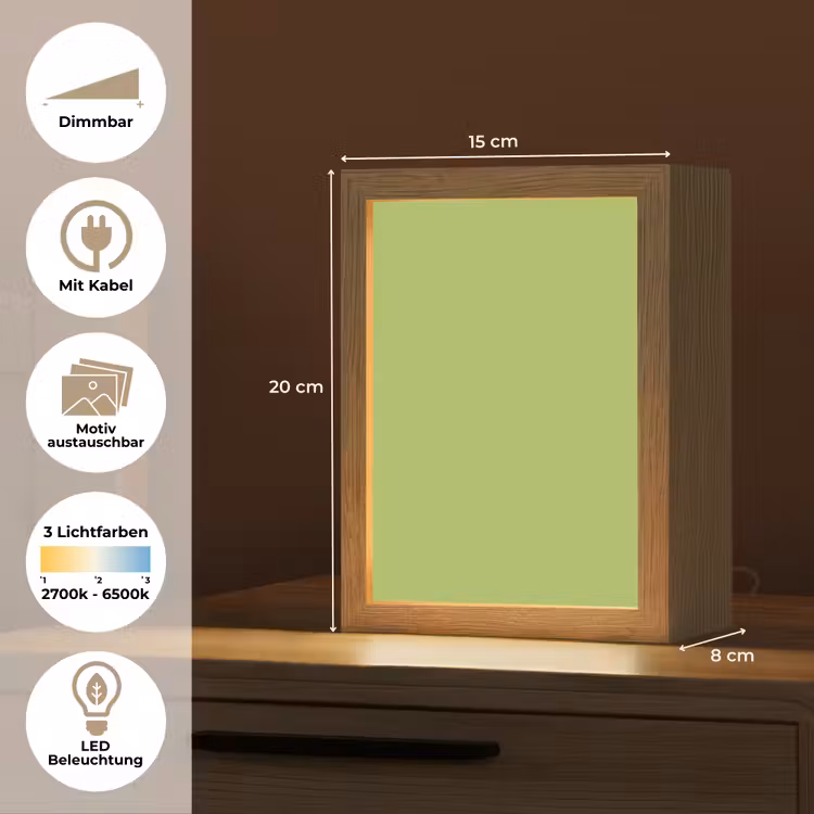 Lime - Glow - Groen Light Box met kabel (Wandlamp) klein 929 -USP_websiteoverzichtDE