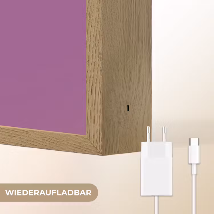 Manifest that shit - Paars - Glitter Light Box met batterij (Wandlamp) middel -USP_websiteoplaadbaarDE