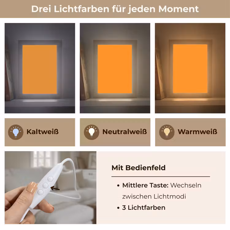 Marigold - Glow - Oranje Light Box met kabel (Wandlamp) klein 929 -USP_lichtkleurDE