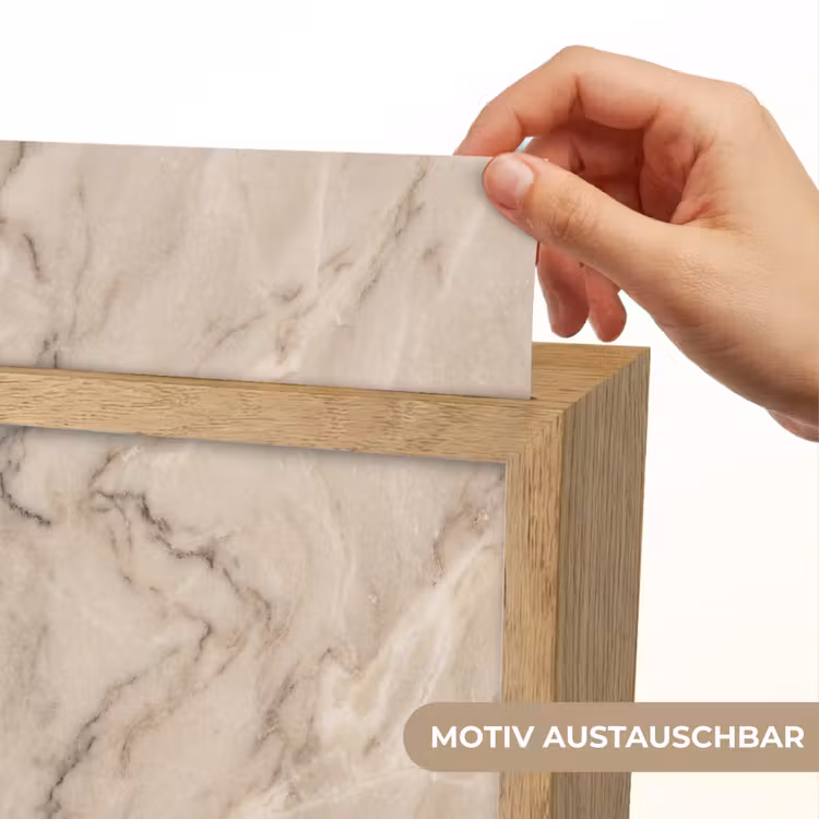 Marmer - Patroon - Abstract - Modern - Beige Light Box met kabel (Wandlamp) klein -USP_websiteprintDE