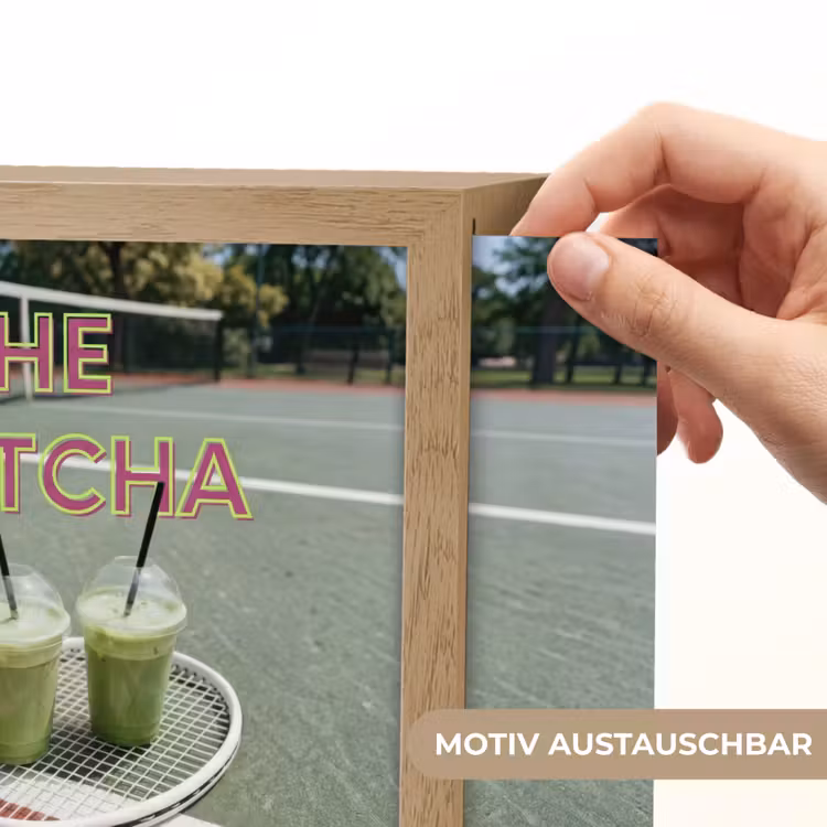 Matcha Club - Tennis - Matcha Light Box met kabel (Wandlamp) klein -USP_websiteprintDE