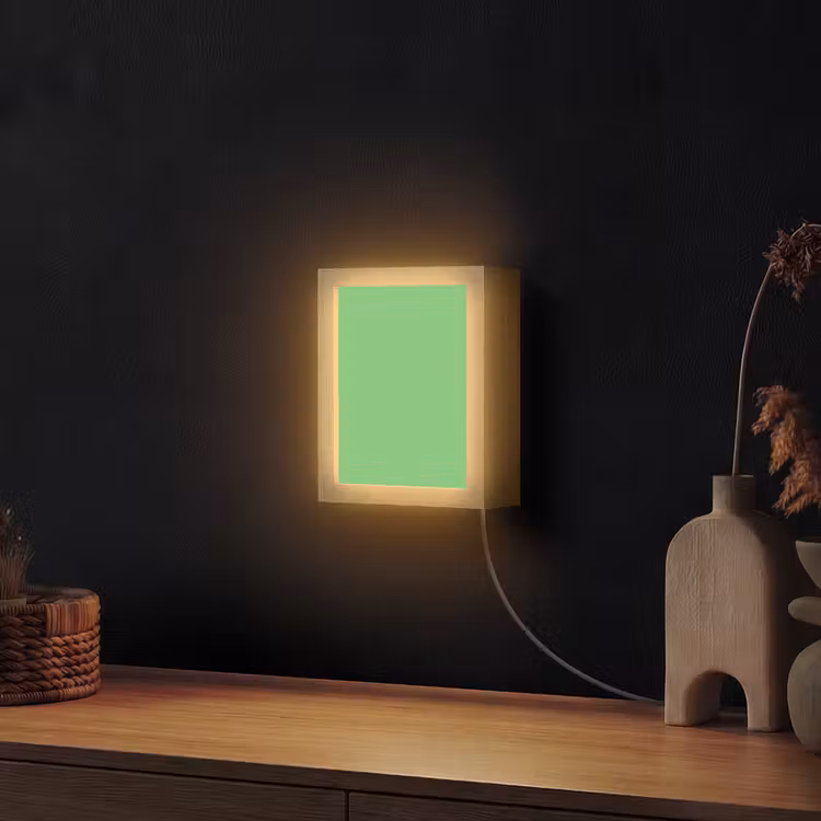 Meadow - Green - Groen Light Box met kabel (Wandlamp) klein 929 -sfeer1