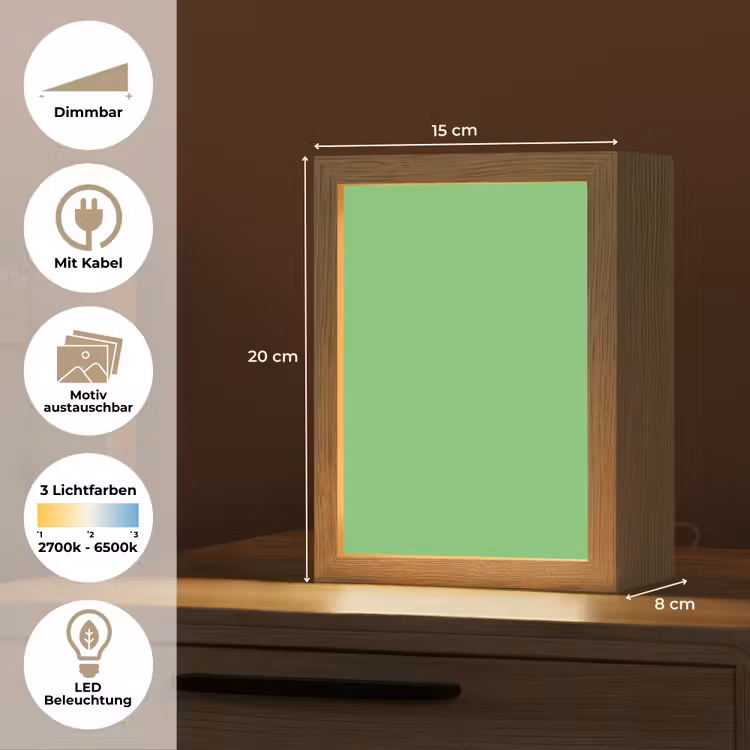 Meadow - Green - Groen Light Box met kabel (Wandlamp) klein 929 -USP_websiteoverzichtDE