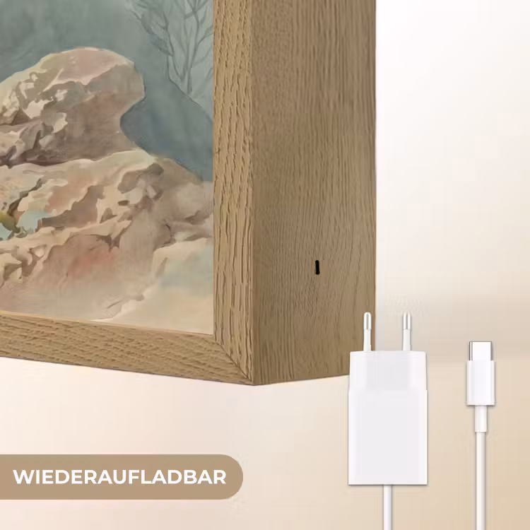 Zeeleven - Kwal - Onderwater - Illustratie - Beige Light Box met batterij (Wandlamp) middel -USP_websiteoplaadbaarDE