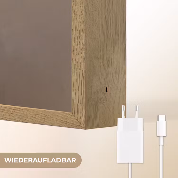 Meesterwerk -  Modern - Kleurrijk Light Box met batterij (Wandlamp) middel -USP_websiteoplaadbaarDE