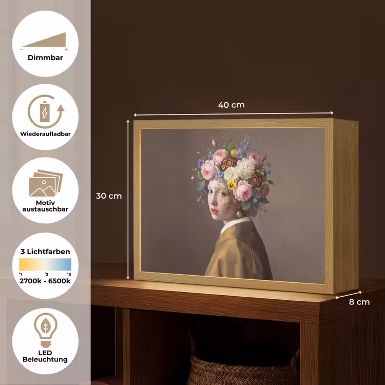 Meesterwerk -  Modern - Kleurrijk Light Box met batterij (Wandlamp) middel -USP_websiteoverzichtDE