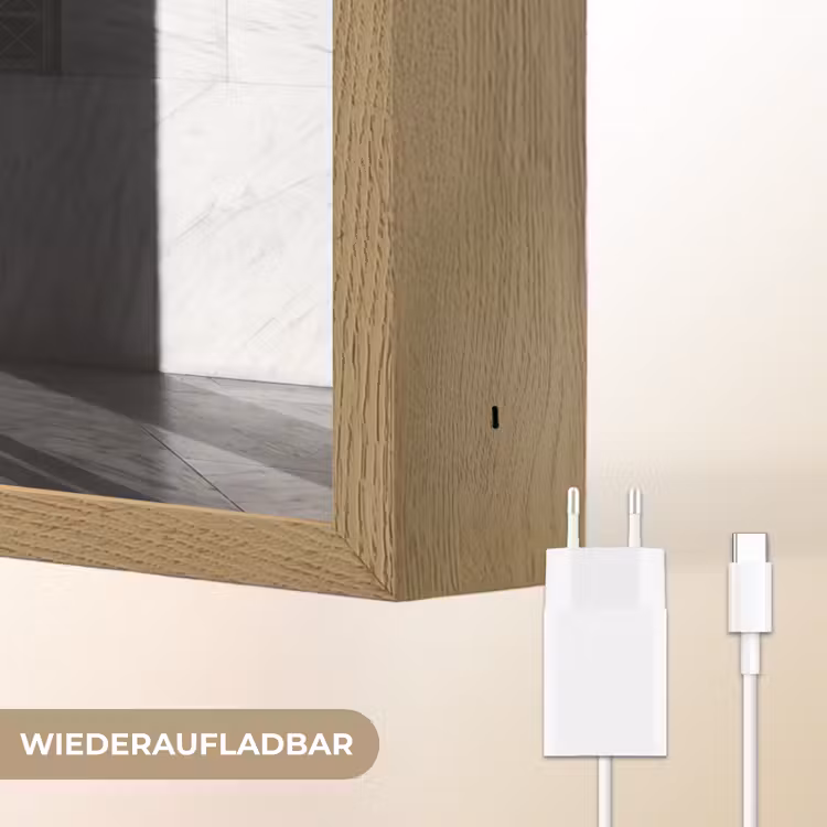 Mensen - Schaduw - Dans - Zwart-wit - Liefde Light Box met batterij (Wandlamp) middel -USP_websiteoplaadbaarDE