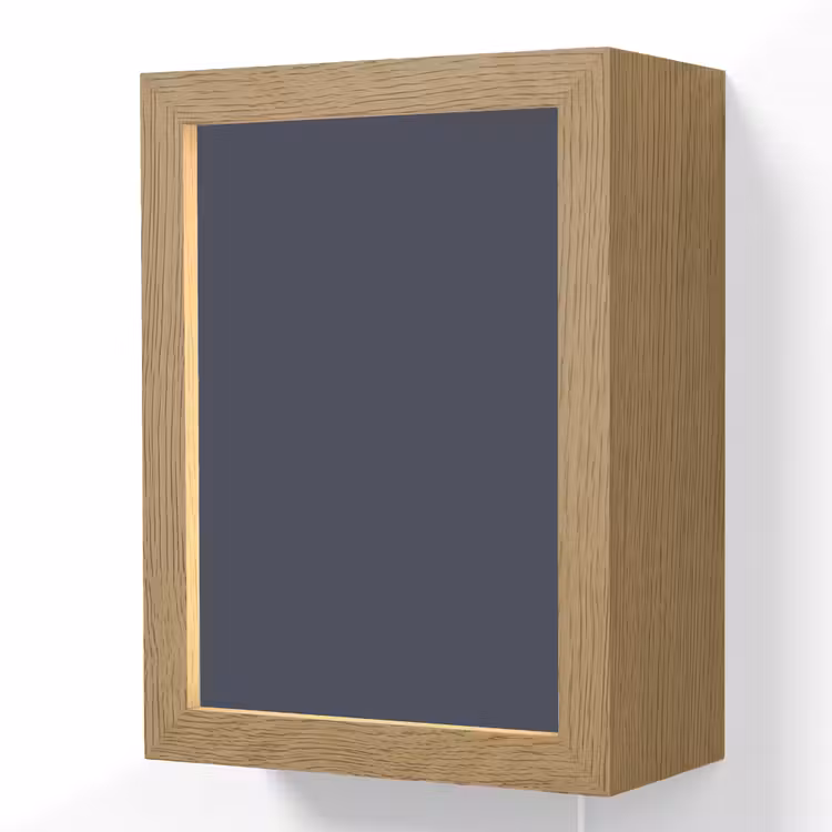 Midnight - Swing - Blauw Light Box met kabel (Wandlamp) klein 929 -3d