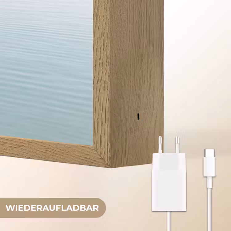 Minimalistisch - Boot - Zee Light Box met batterij (Wandlamp) middel -USP_websiteoplaadbaarDE