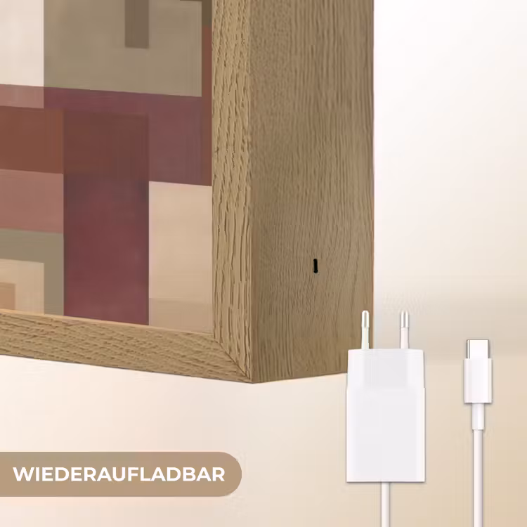 Modern - Geometrie - Kleurrijk Light Box met batterij (Wandlamp) middel 907 -USP_websiteoplaadbaarDE